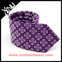 Cheap Jacquard Silk Geometrical Purple Vietnam Ties